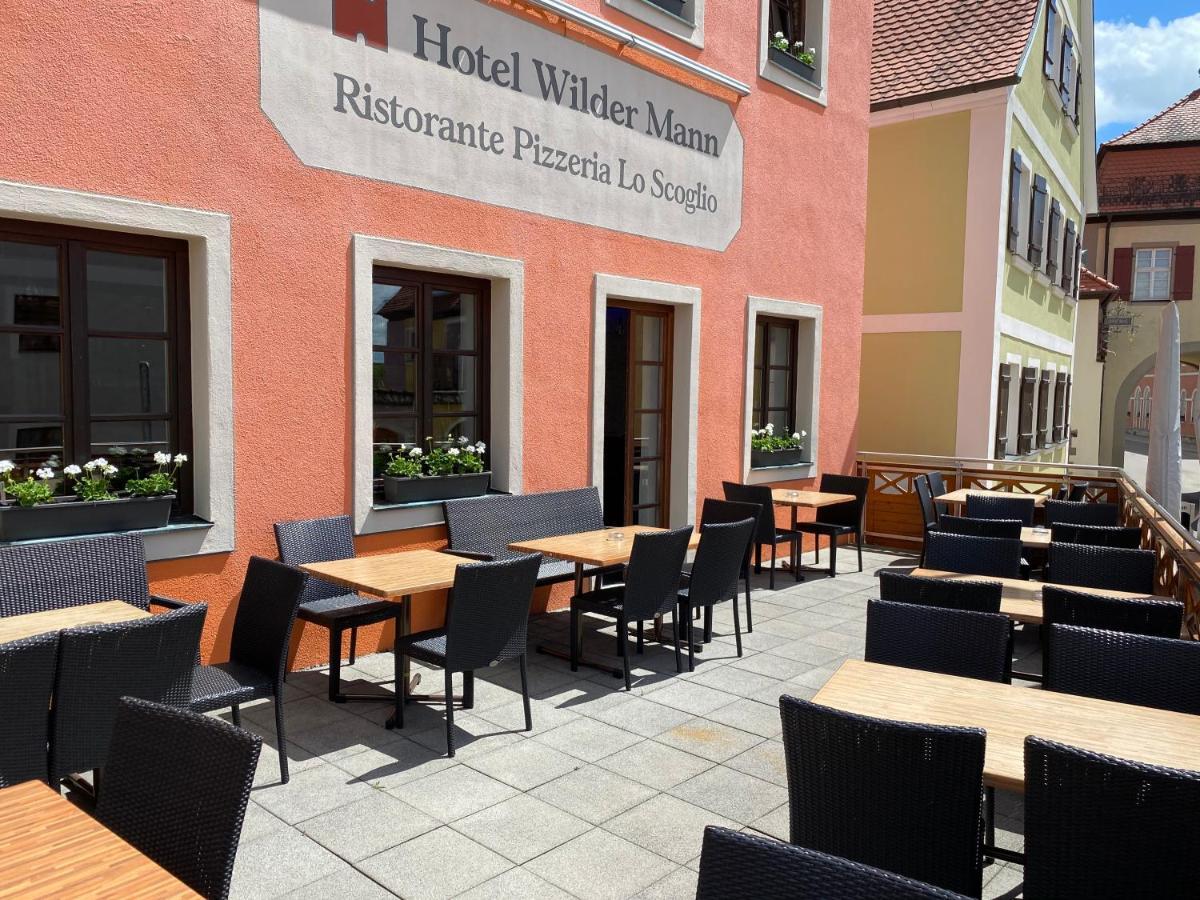 Hotel Wilder Mann Feuchtwangen Exteriör bild