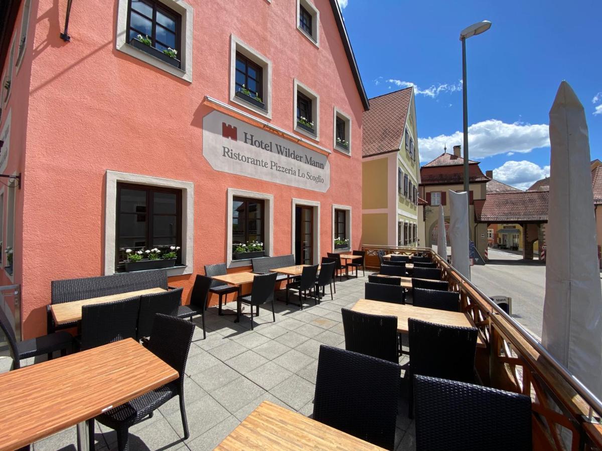 Hotel Wilder Mann Feuchtwangen Exteriör bild