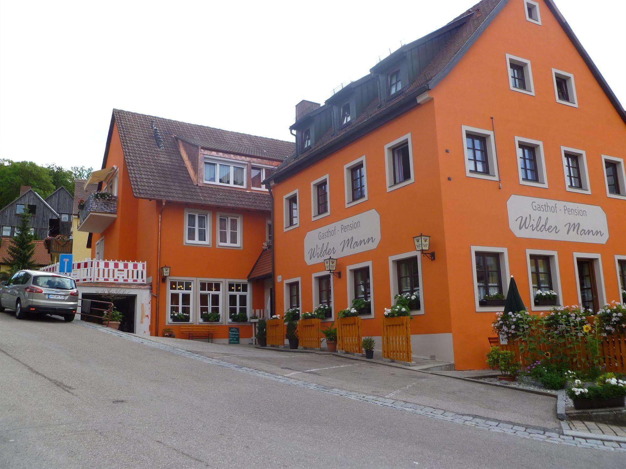Hotel Wilder Mann Feuchtwangen Exteriör bild